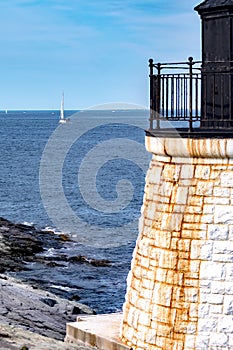 Castle hill lighthouse in newport rhode island