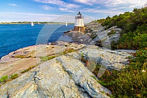 Castle hill lighthouse in newport rhode island