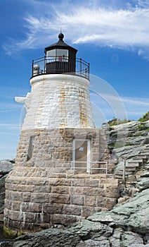 Castle Hill Lighthouse in Newport Rhode Island