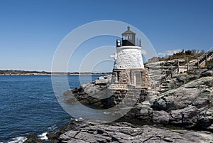 Castle Hill lighthouse in Newport, Rhode Island
