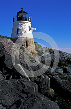 Castle Hill Lighthouse Tower in Newport, Rhode Island