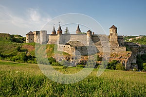 Castle in the historic part of Kamianets-Podilskyi, Ukraine