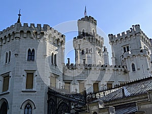 Castle of Hluboka nad Vltavou in the Czech Republic