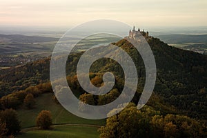 Castle Hohenzollern in autumn