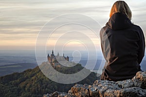 Castle Hohenzollern in autumn