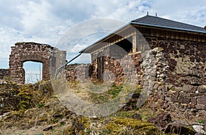 Castle Hohnstein ruins in the german region called Harz