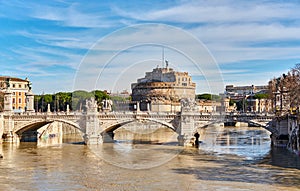 Castle of the Holy Angel Castel Sant`Angelo in Rome