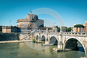 Castle of the Holy Angel (Castel Sant`Angelo) in Rome