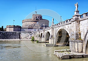 Castle of the Holy Angel (Castel Sant`Angelo) in Rome