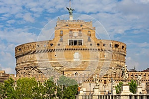 Castle of the Holy Angel Castel Sant`Angelo in Rome, Italy