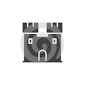 Castle icon vector