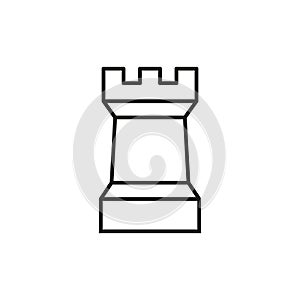 Castle icon vector. Fortress illustration sign. Stronghold symbol. tower logo.