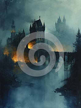 Castle of Illusions: Surrealism in Mist