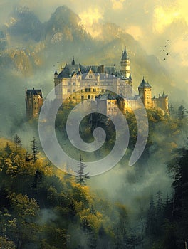 Castle of Illusions: Surrealism in Mist