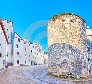 The castle inside Hohensalzburg Fortress, Salzburg, Austria