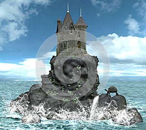 Castle on a island