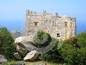 Castle on the island of Naxos