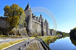 Castle of Josselin in France