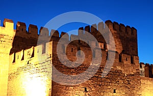 The Castle of Kayseri at night, Turkey.