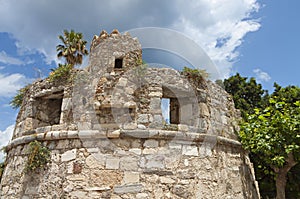 Castle at Kos island in Greece