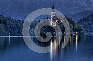 Castle on the lake, Bled photo