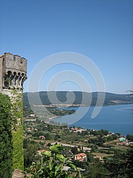 Castle and lake of Bracciano