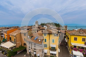 Castle on Lake Garda in Sirmione Italy