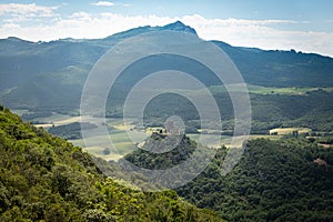 Castle of Lanos in Ocio village, Alava, Spain photo