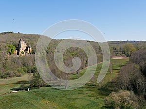 The castle of Laussel in Marquay