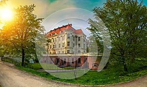 Castle in LeÅ›nica, wroclaw poland