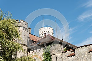 Castle Lichtenstein - Auxiliary building with tower