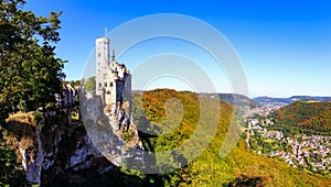 Castle Lichtenstein over Honau