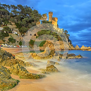 Castle, Lloret De Mar, Costa Brava, Spain photo