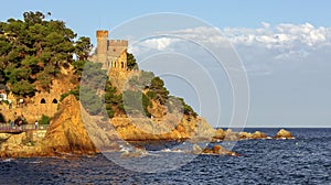 Castillo sobre el arruinar, 