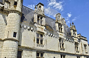 Castle of Loches in Indre et Loire