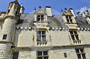 Castle of Loches in Indre et Loire