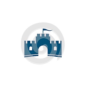 Castle logo template vector icon