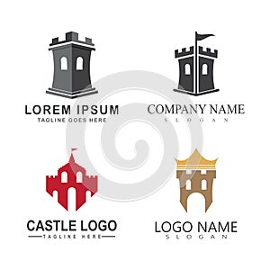 Castle Logo Template vector symbol  icon design