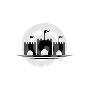 Castle Logo vector icon illustration