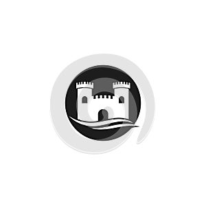 Castle Logo vector icon illustration