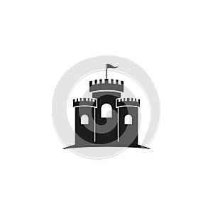 Castle Logo vector icon illustration