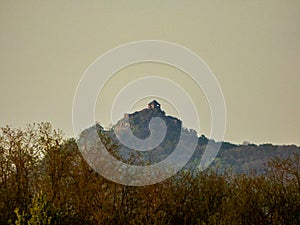 Castle in the longrange and a background