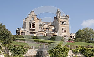 Castle look a like house in Getxo, Bilbao Spain photo