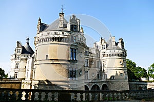 The castle of Lude in the Sarthe