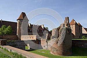 Castle in malbork poland