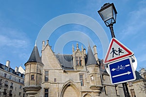 Castle in marais district in Paris photo
