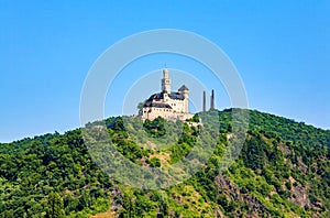 Castle Marksburg, Braubach, Rhineland-Palatinate, Germany, Europe