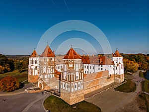 Castle Mir complex monument of Belarus