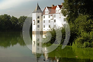 Castle with moat, Glucksburg, Germany photo