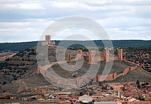 Castle of Molina de Aragon in Spain